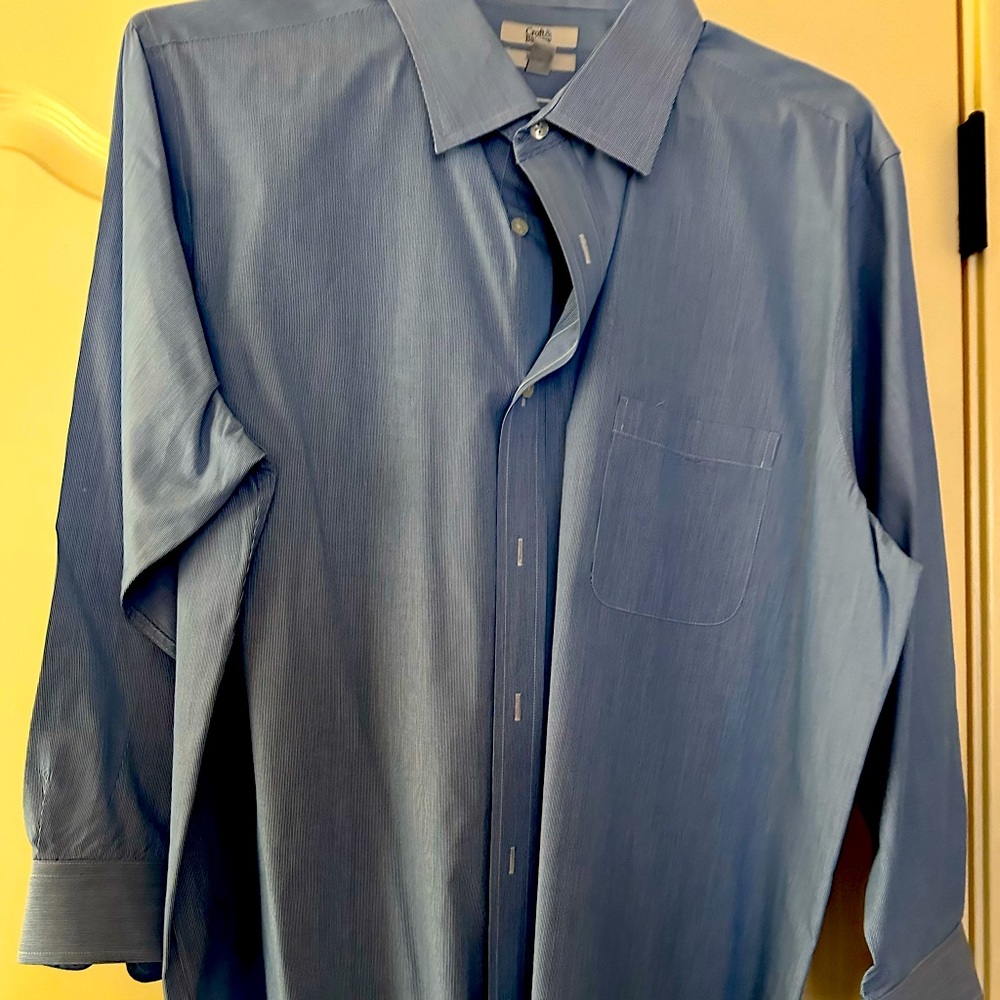 Croft & Borrow Men’s Dress Shirt 17 1/2 32/33